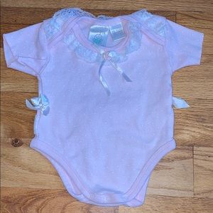 Vintage Ruffle Butt Baby Onsie